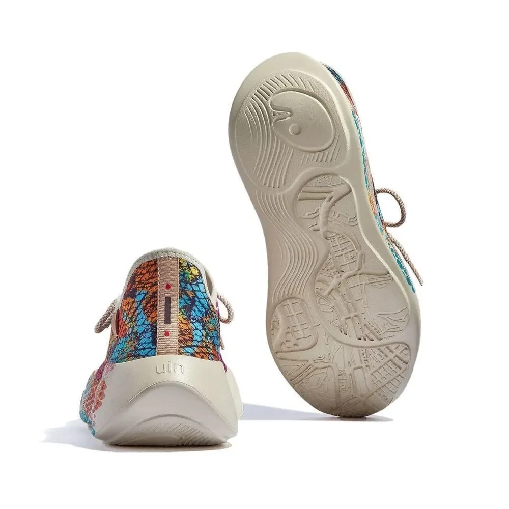 UIN Women's Sneakers Lightweight Walking Comfy Shoes (Colorful Scale) - Picture 9 of 11